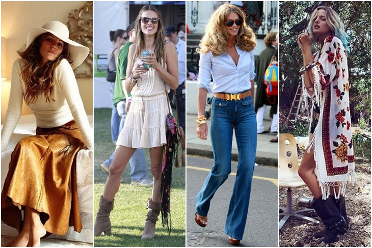 moda de los años 70 para mujeres