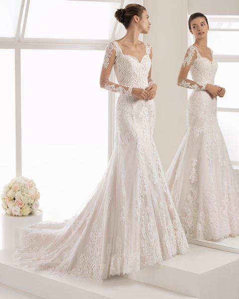 vestidos de novia aire barcelona 2018, una romántica colección