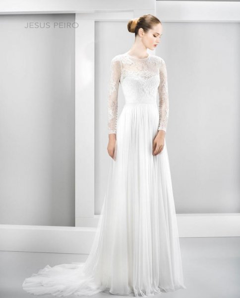 vestidos de novia de manga larga 2017, estilo sofisticado [fotos