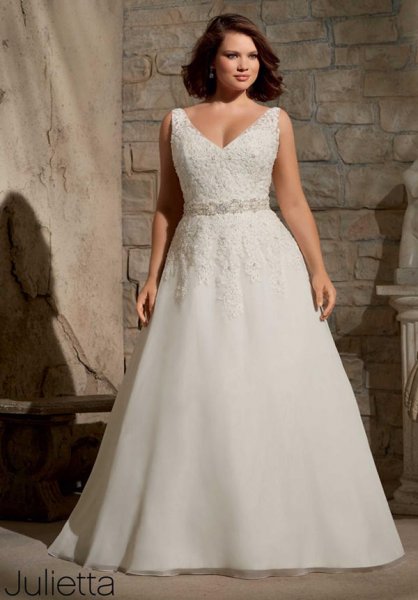 vestidos de novia tallas grandes 2016: los más favorecedores [fotos
