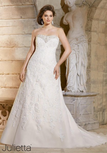 vestidos de novia tallas grandes 2016: los más favorecedores [fotos