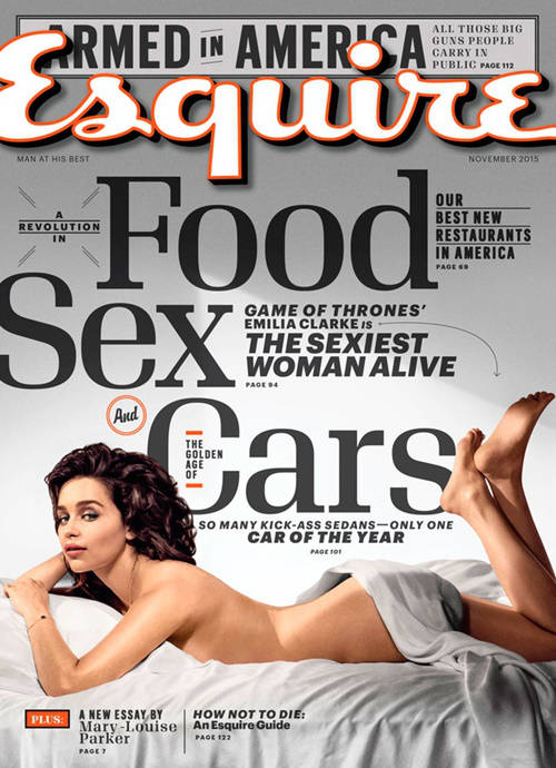 Emilia Clarke de 'Juego de Tronos' la más sensual del mundo: portada Esquire