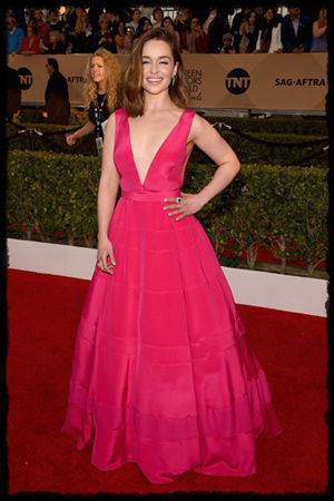 SAG Awards 2016: las 5 mejor vestidas Emilia Clarke