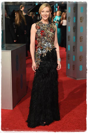 BAFTA 2016: Las 5 mejor vestidas Cate Blanchett de Alexander McQueen