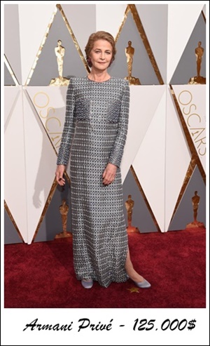 Los 5 looks más caros de los Oscars 2016 Charlotte Rampling