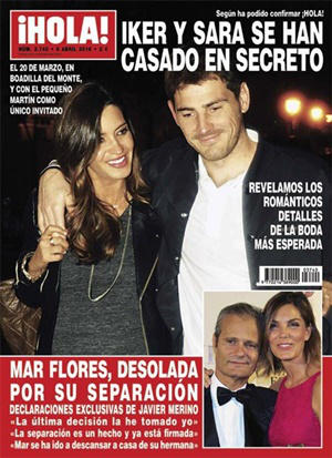 Mar Flores y Javier Merino divorcio portada ¡Hola!