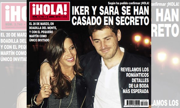 Sara Carbonero y Casillas portada ¡Hola!