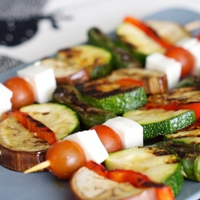 Brochetas de verduras
