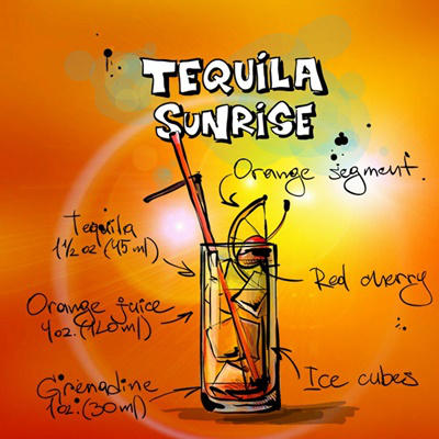 Los 5 mejores cócteles para el verano: Tequila Sunrise