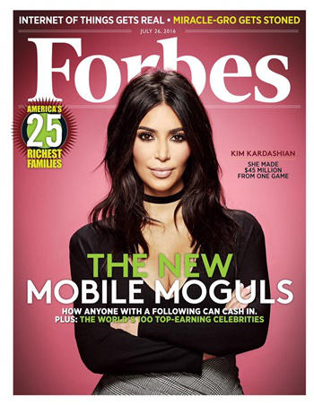 Kim Kardashian portada Forbes