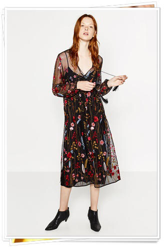 10 vestidos boho para el otoño 2016: Zara