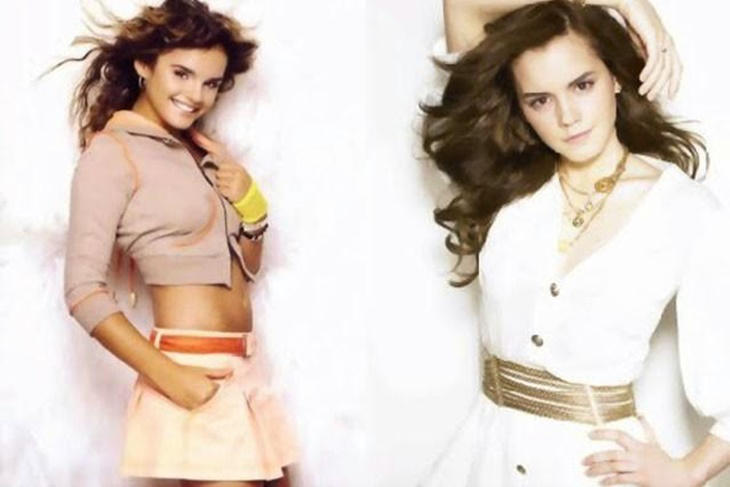 10 parecidos razonables entre famosos: Melody y Emma Watson