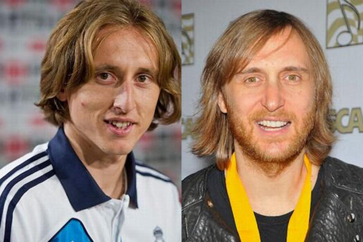 10 parecidos razonables entre famosos: Luka Modric y David Guetta