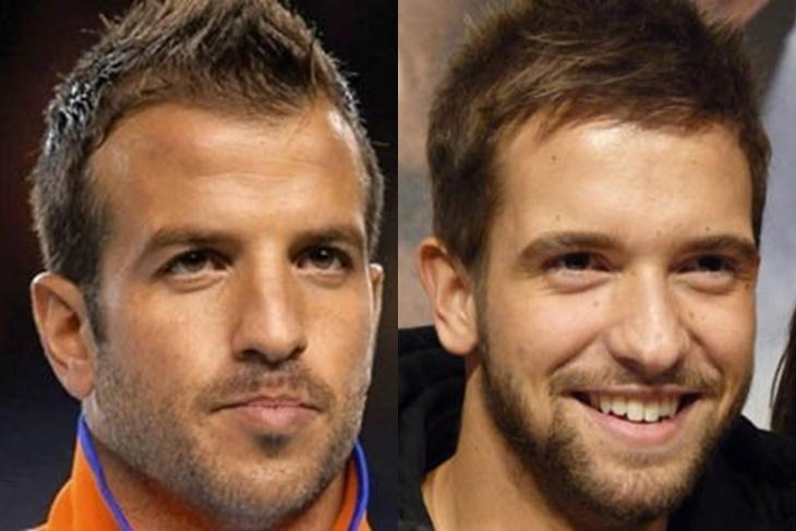 10 parecidos razonables entre famosos: Rafael Van Der Vaart y Pablo Alborán