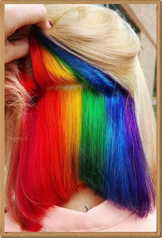 Color de pelo 2017 tendencias originales: hidden rainbow