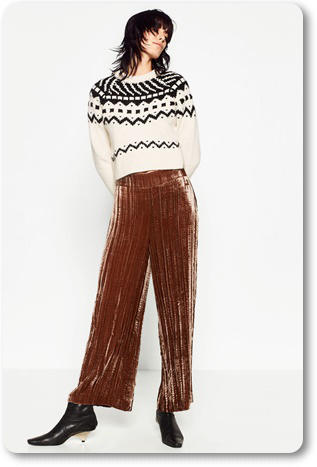 Rebajas Zara 2017: pantalones de terciopelo