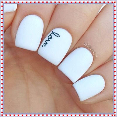 Uñas San Valentín, 5 ideas para copiar: Love