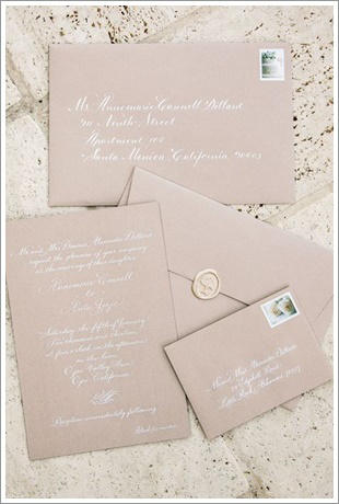 Invitaciones de boda tendencias de 2017: monocromáticas