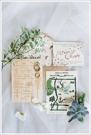 Invitaciones de boda tendencias de 2017: mader