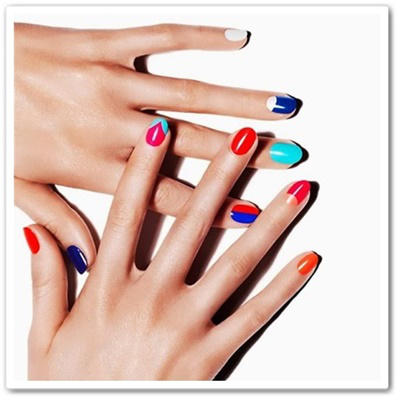 Tendencias uñas 2017: color blocking