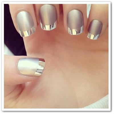 Tendencias uñas 2017: detalles metálicos