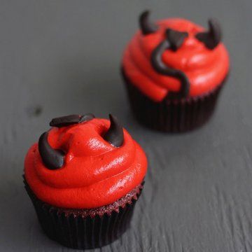 Cupcakes de Halloween: diablos
