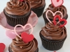 Cupcakes San Valentín: Con corazones
