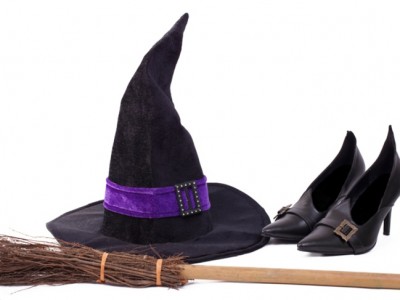 Sombrero de bruja con cartulina para Halloween