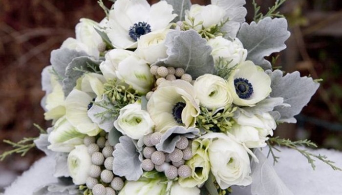 Ramos de novia de invierno: Flores y colores más acertados