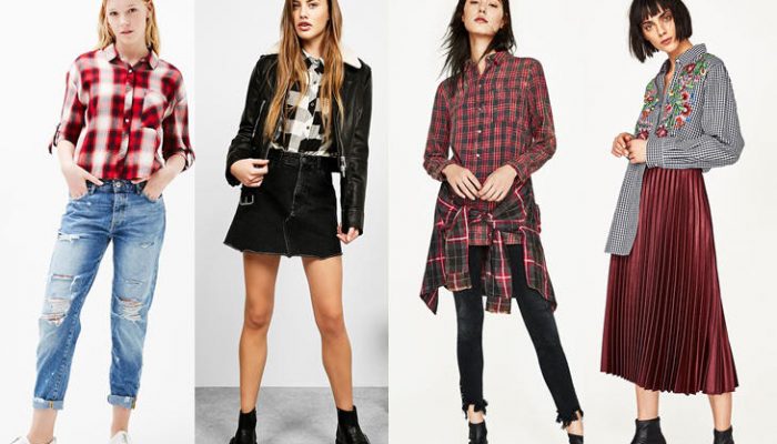 Cómo combinar camisas de cuadros: looks de mujer