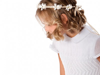 Peinados de comunión para niñas con pelo corto: Ideas elegantes