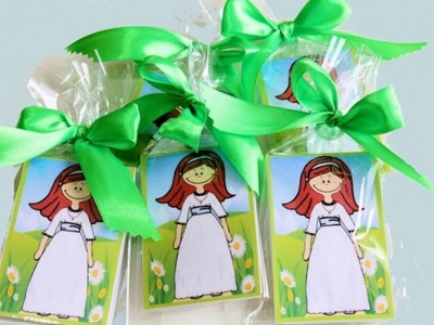 Marcapáginas de Comunión con foto o dibujo: Detalles DIY