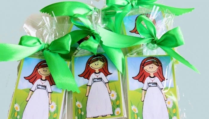 Marcapáginas de Comunión con foto o dibujo: Detalles DIY