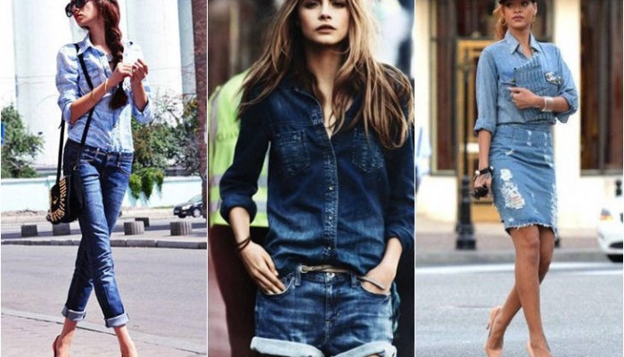 Looks total denim: tendencia de temporada