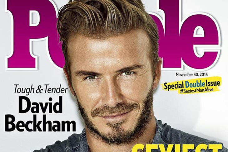David Beckham el hombre más atractivo del mundo para 'People'