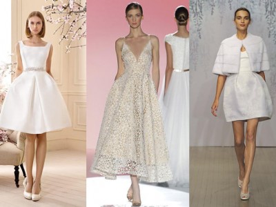 Vestidos de novia cortos 2016: los más originales