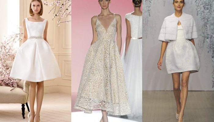 Vestidos de novia cortos 2016: los más originales