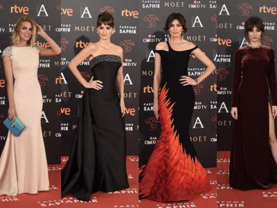 Goya 2016 alfombra roja con las invitadas