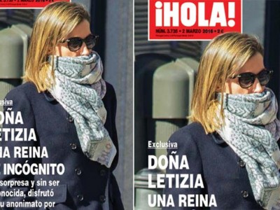 Reina Letizia, paseo de incógnito por las calles de Madrid