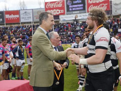 El Rey Felipe VI vive la fiesta de rugby en Valladolid