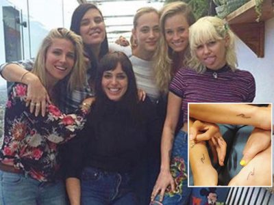 Elsa Pataky y Miley Cyrus, ¡tatuajes a juego!