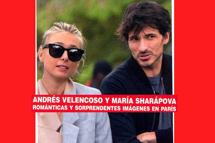 Andrés Velencoso y María Sharapova, pillados juntos en París