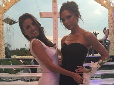 Eva Longoria se casa con Pepe Bastón vestida por Victoria Beckham