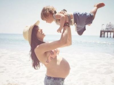 Raquel del Rosario y Pedro Castro, padres de su segundo hijo, Mael