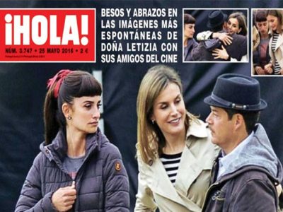 La Reina Letizia visita sorpresa a Penélope Cruz en el rodaje de 'La Reina de España'