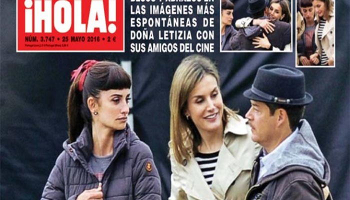 La Reina Letizia visita sorpresa a Penélope Cruz en el rodaje de 'La Reina de España'