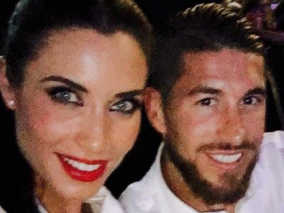 Sergio Ramos y Pilar Rubio en el Bernabéu viendo a Plácido Domingo y otros artistas