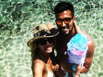 Tamara Gorro y Ezequiel Garay primeras vacaciones con Shaila en Ibiza