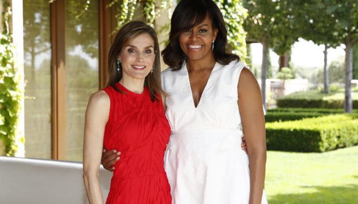 La Reina Letizia y Michelle Obama duelo de estilo con guiño a España