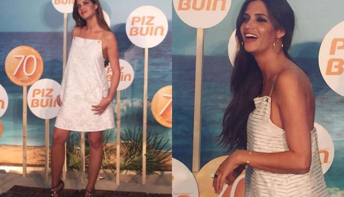 Sara Carbonero con look veraniego en el 70º aniversario de Piz Buin